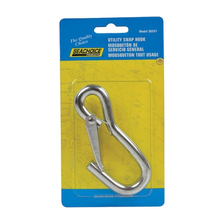 Seachoice Seachoice Zinc-Plated Steel 4-1/2 in. L Utility Snap Hook 1 pk 36551
